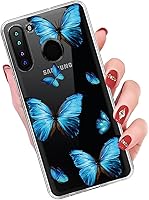 Vista 5 de Funda para Galaxy A21 (no compatible con A21S), Samsung A21, funda transparente y flexible de TPU de silicona suave de goma suave para Samsung