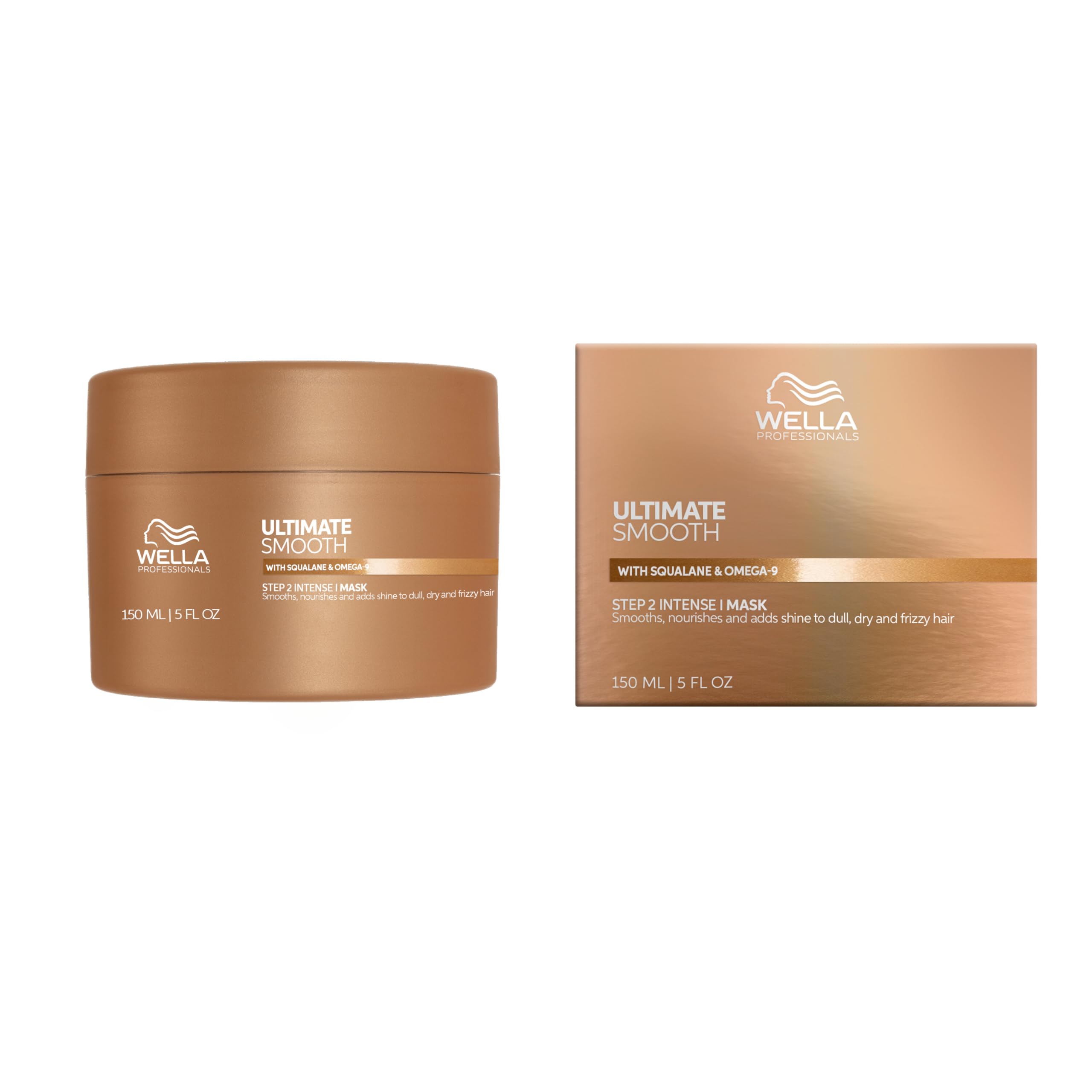 Wella Professionals Ultimate Smooth Maschera Capelli Ristrutturante - Hair Mask con Squalano e Omega 9 - Per Capelli Secchi, Opachi e Crespi (150ml)