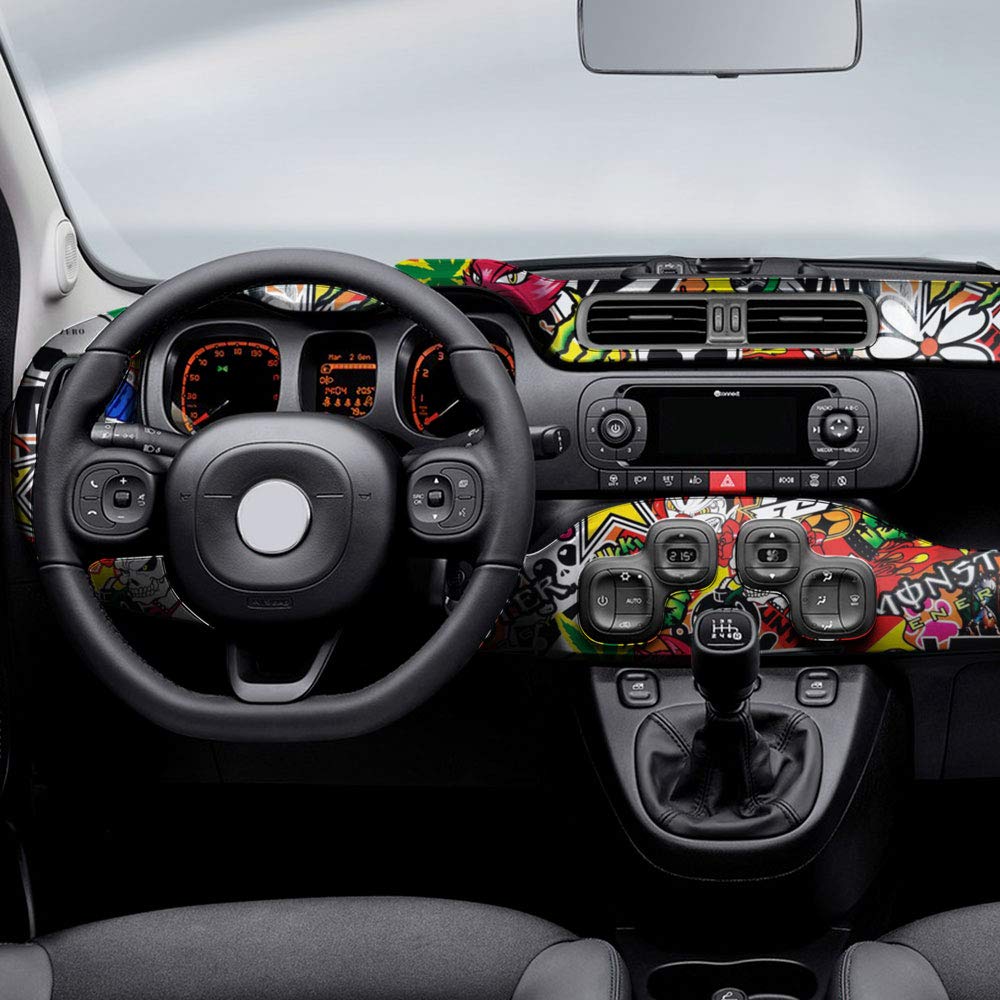 Quattroerre Adhésif Sticker Bomb Majeur 10x12cm - Autocollant Résistant Couleurs Vives