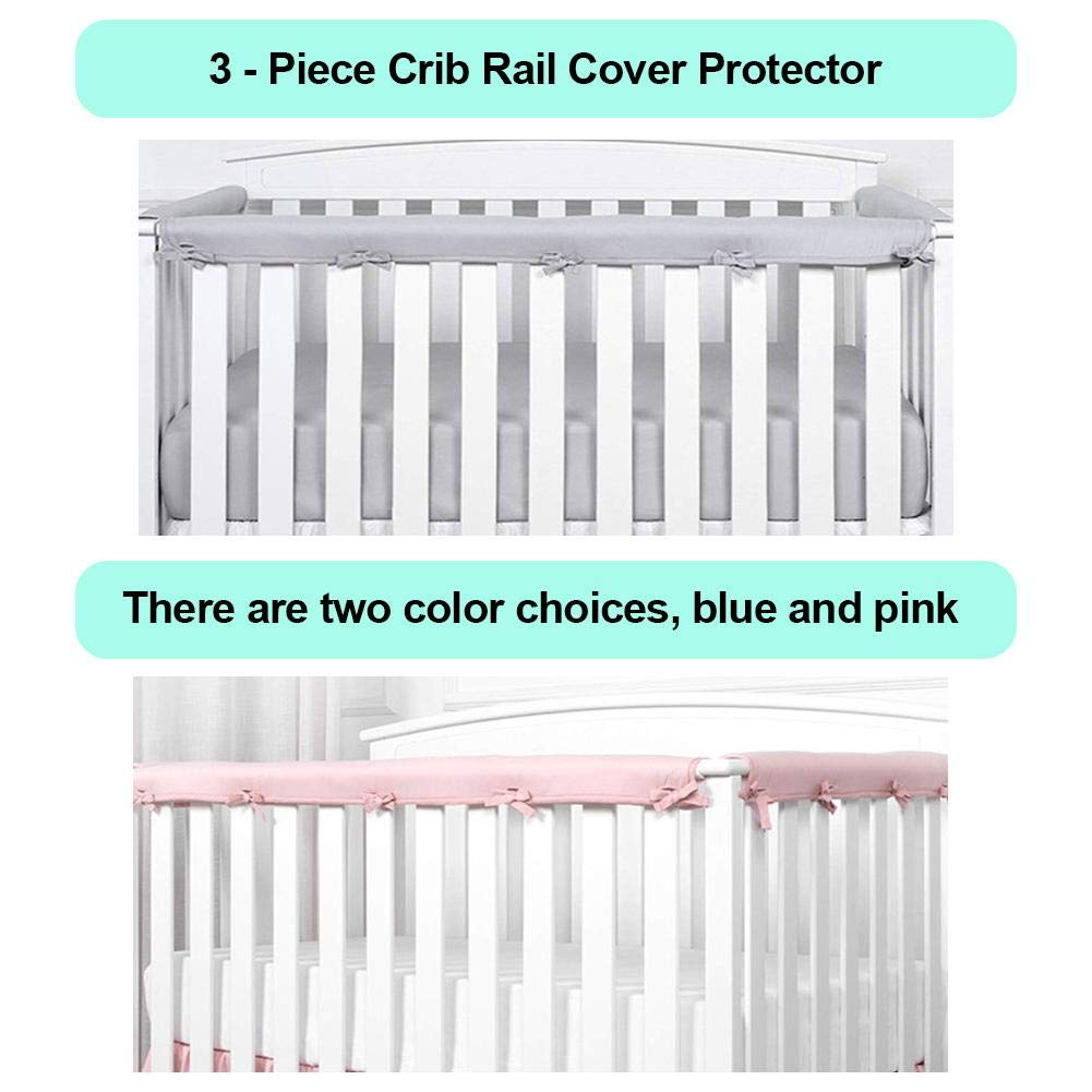 4 stks/set Wieg Rail Covers Beschermen Uw Baby Wieg Voorkomen Botsingen Effen Kleur Verhoogde Wieg Rail Covers kopen vanaf een prijs van 27