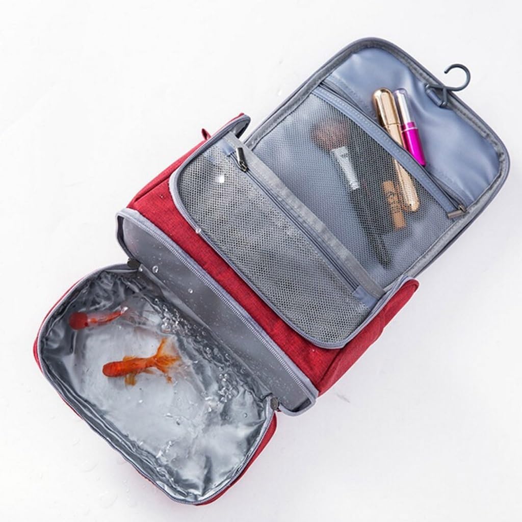 ENGENDER Custodia per Il Trucco Borsa cosmetica Portatile Multifunzionale Separazione asciutta e bagnata Borsa cosmetica for Esterni Borsa da Viaggio Borsa da Viaggio Scatola per Il Trucco(E)