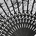 TINKSKY Spanish Victorian Hand Fan Black Lace Folding Fans Bamboo Hand Fans for Wedding Party Favor Fancy Dress