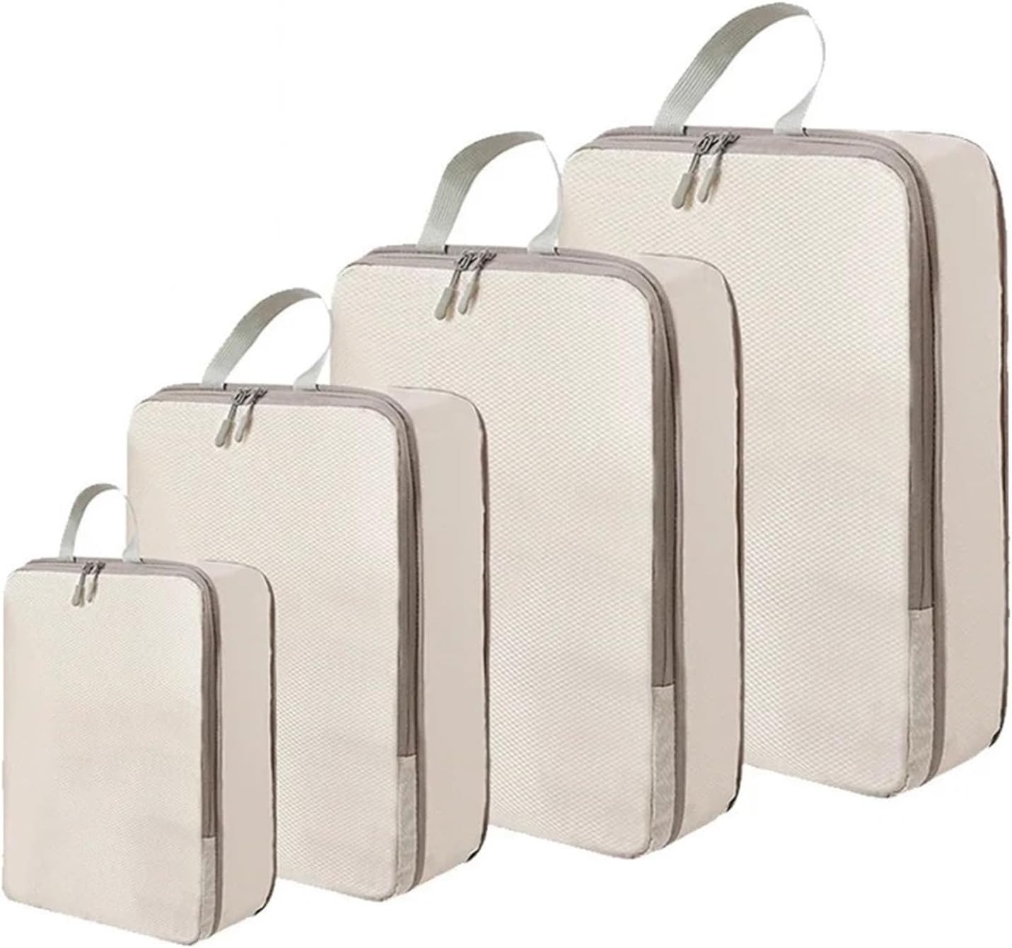 Set/4Pcs Portable Travel Compression Packing Bag Organizer Bags Suitcase Clothes Organizers Handbag(Blue)