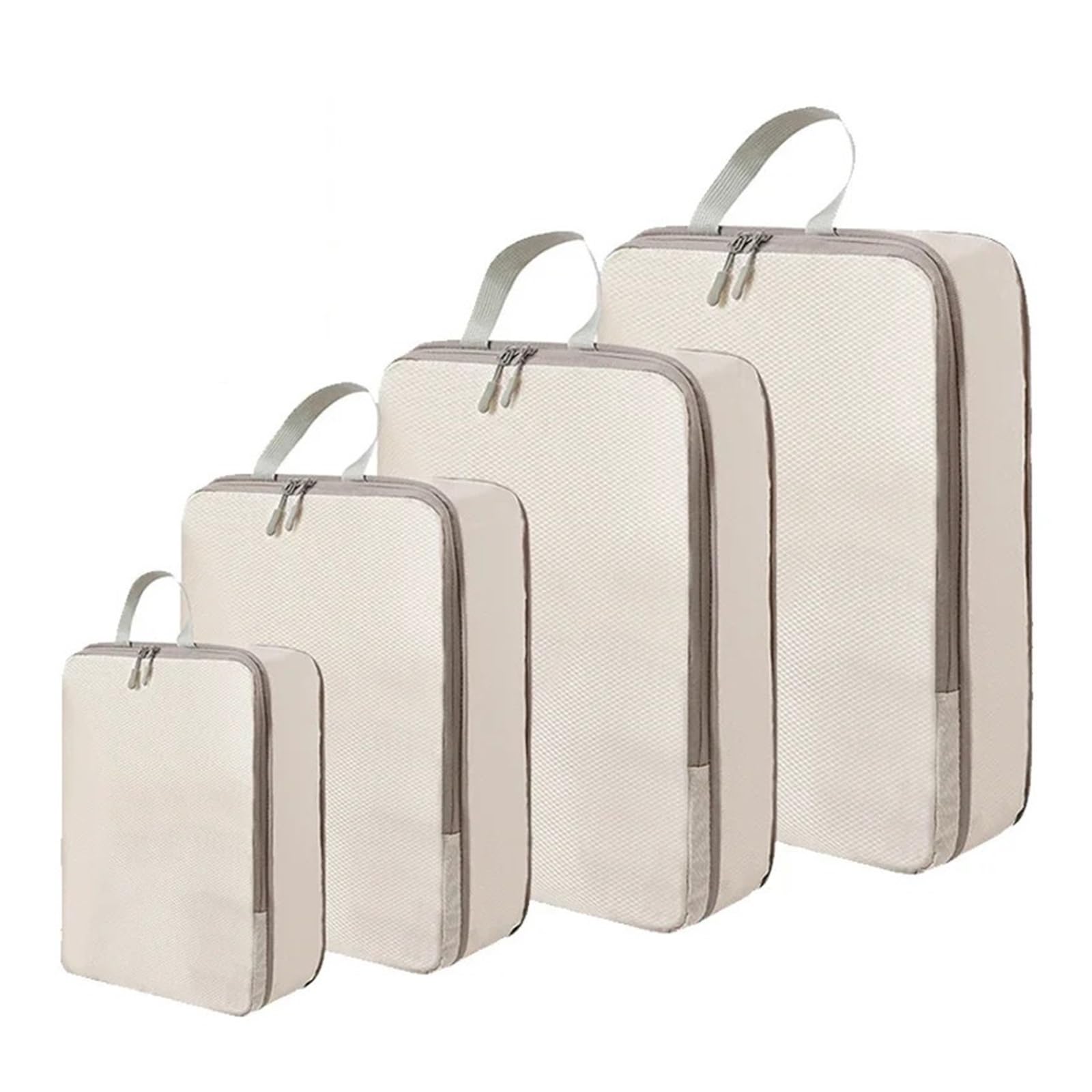 Set/4 Uds Bolsa de Embalaje compresión Viaje portátil Bolsas organizadoras Maleta organizadores Ropa Bolso(Blue)