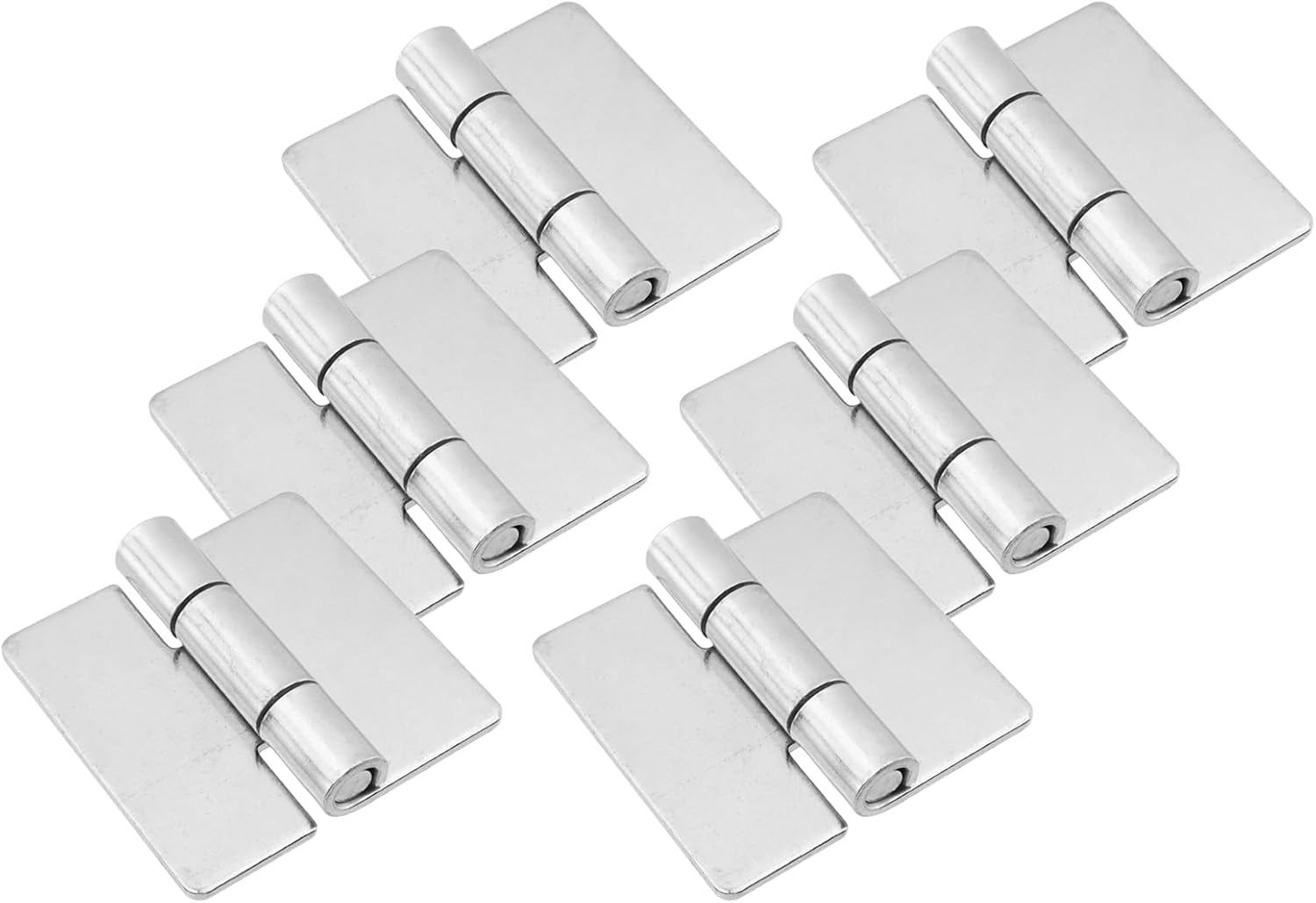 HEVSTIL 6Pcs Heavy Duty Weldable Hinges,Hinge Outlet Weld On Hinge Steel Butt Hinge Design for Heavy Gates and Doors Corrosion Rust Resistant,2 Inch