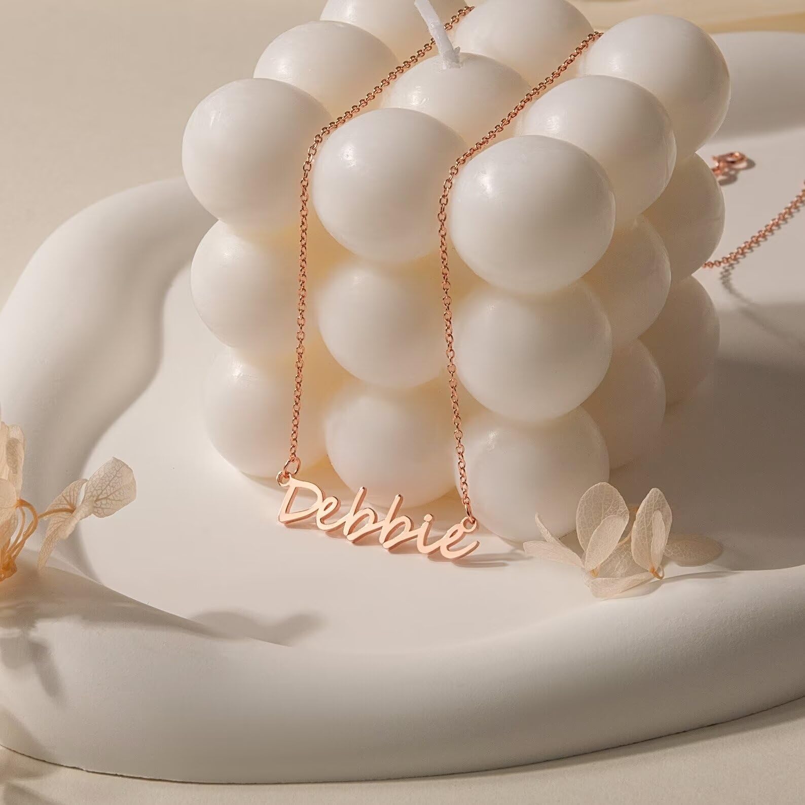 HongyuMininmalist - Collana di famiglia multinome per la mamma - Gioielli personalizzati Regali per la festa della mamma - Collana con più nomi