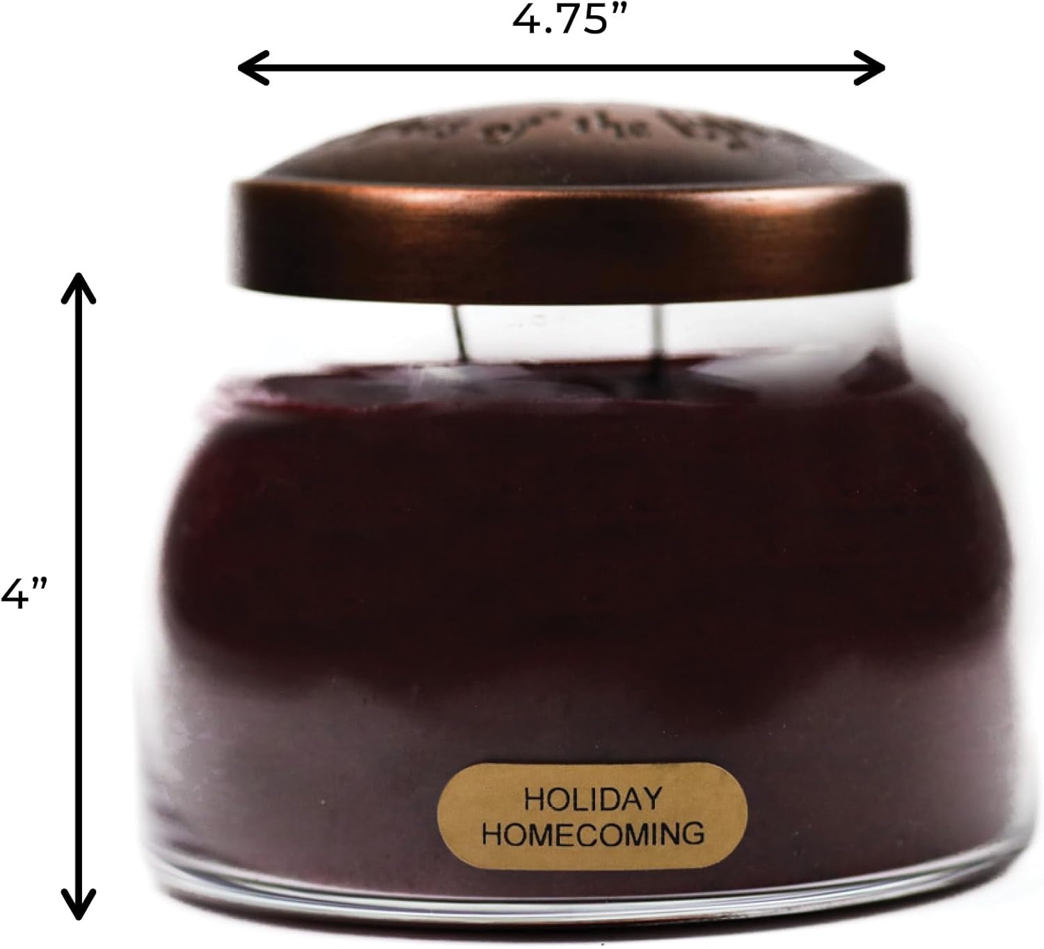 A Cheerful Giver - Holiday Homecoming Mama Scented Glass Jar Candle (22oz) with Lid & True to Life Fragrance Made in USA