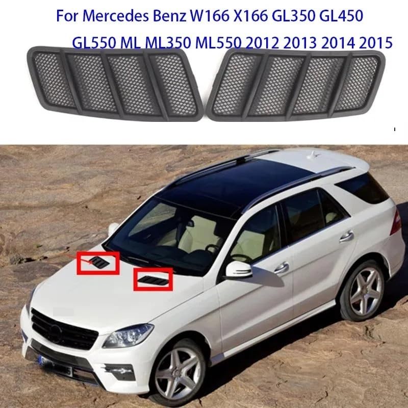 Rejilla de ventilación de capó para entrada de aire Benz ML y GL 12-15 2