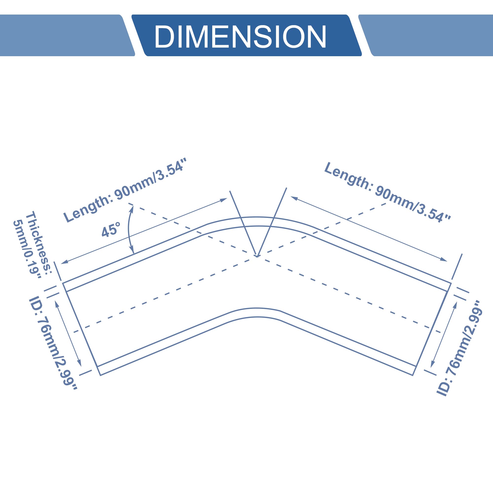 Tuyau Turbo En Aluminium, 90 Degrés 35mm 1.38 ", Tube De Tuyauterie