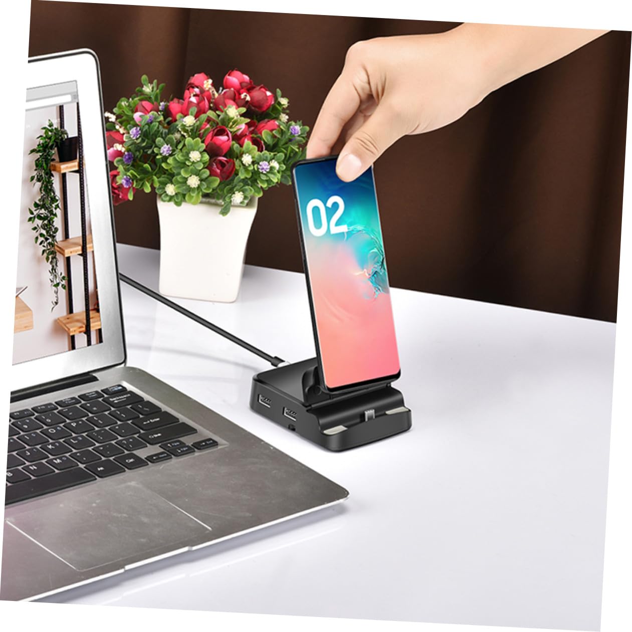 Hub Usb-c 8 in 1 4kx2k in Lega Nero Ricarica Pd 3.0