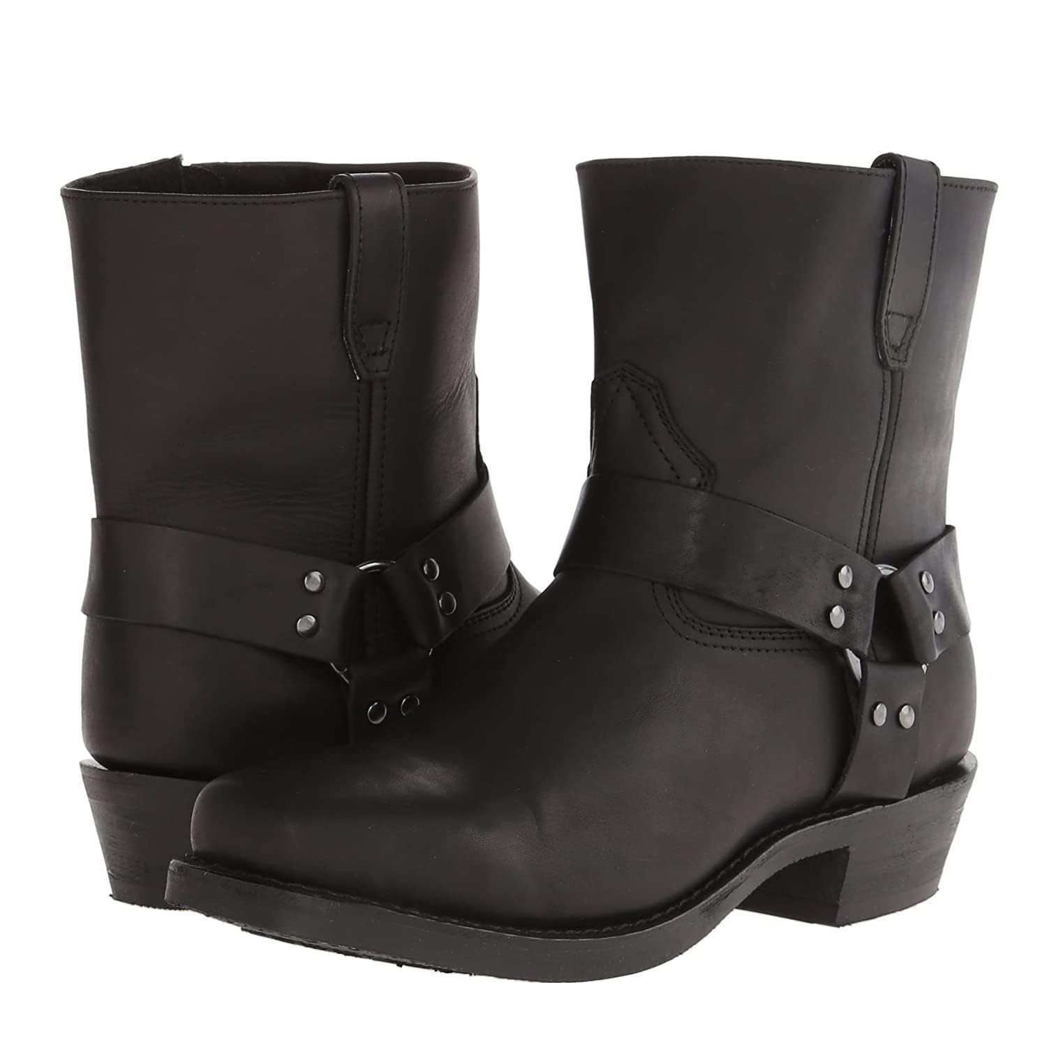 Herren Stiefeletten Quadratischer Kopf Westernstiefel Cowboystiefel Mit Reißverschluss