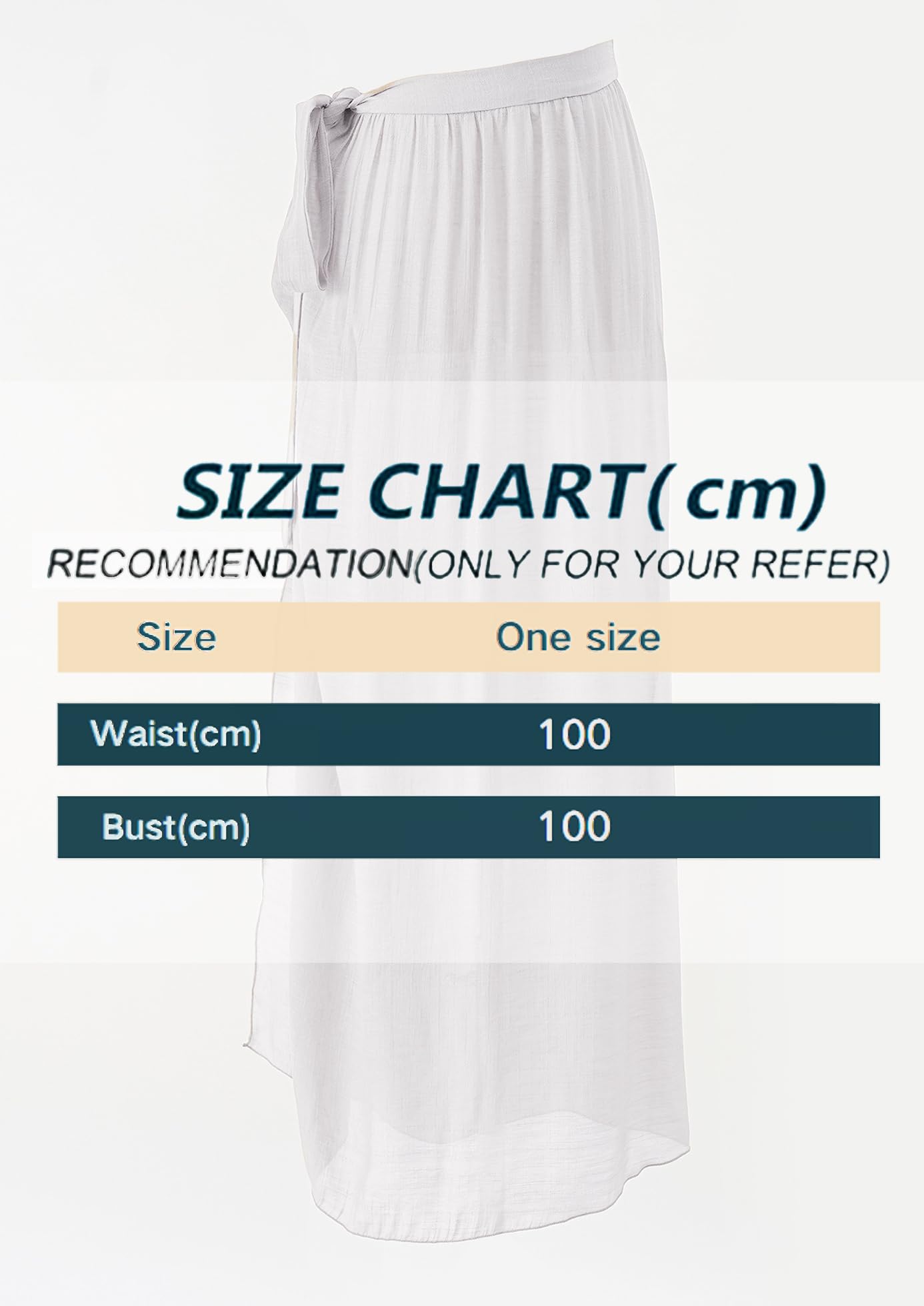 Paréo Femme Sarong Beach Wrap de Plage Cache-Maillots et Sarongs Beachwear Jupes Cache-Maillot de Bain Cover Up