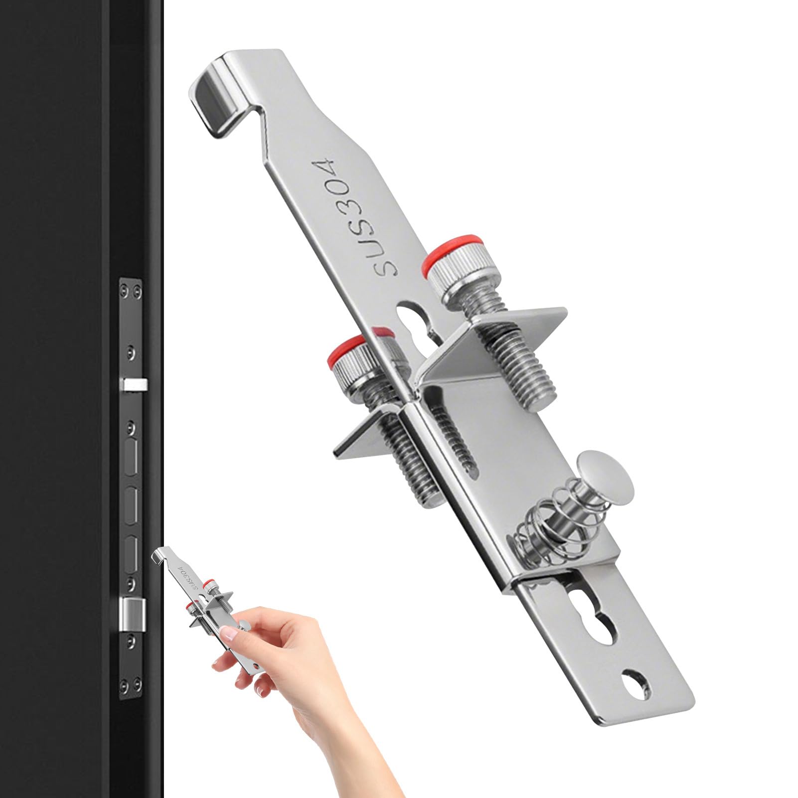 Verrou de voyage anti-intrusion avec blocage mécanique robuste pour portes