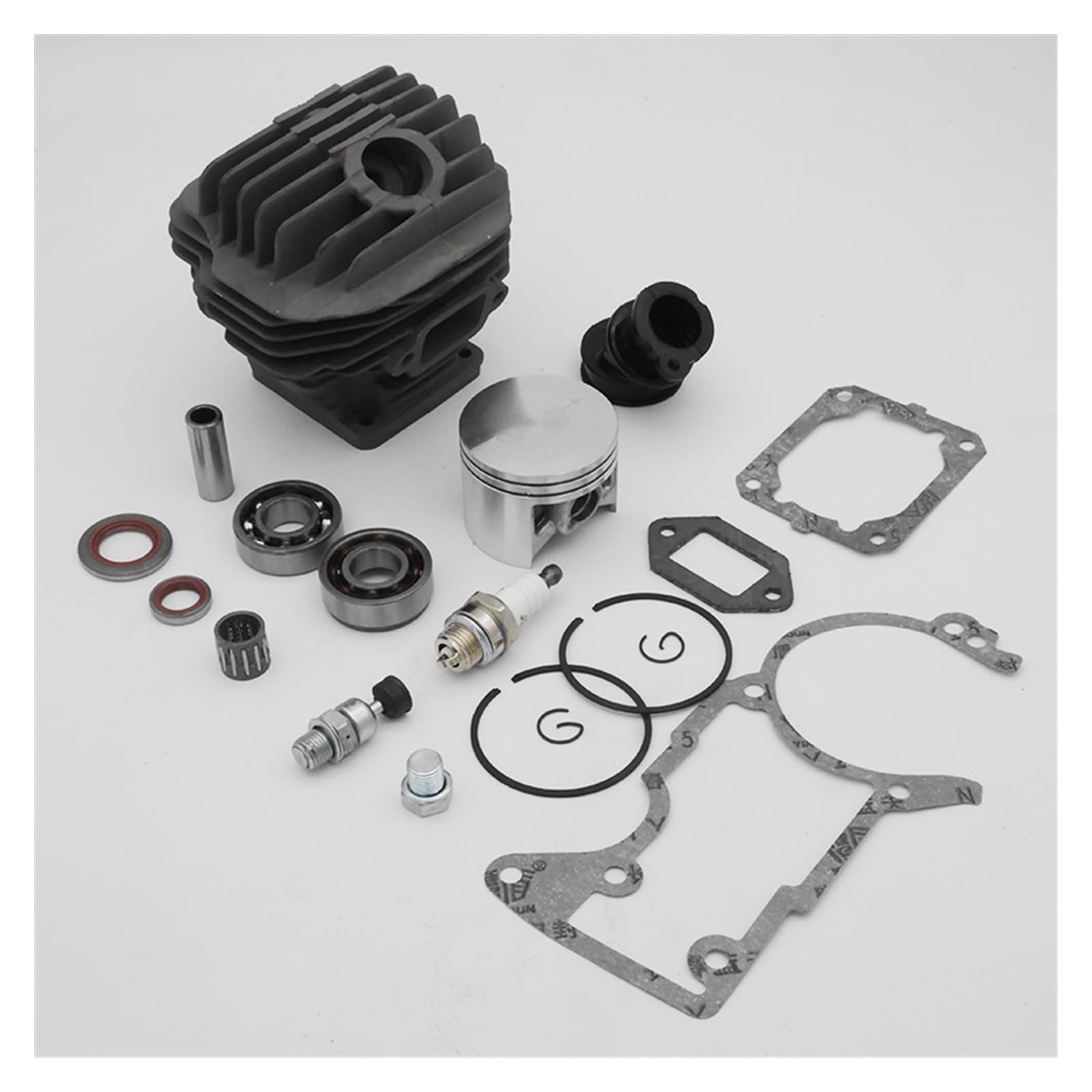 Kit de colector de bujía de sello de aceite de pistón de cilindro de 50mm for piezas de repuesto de motosierra de jardín Stihl 044 MS440
