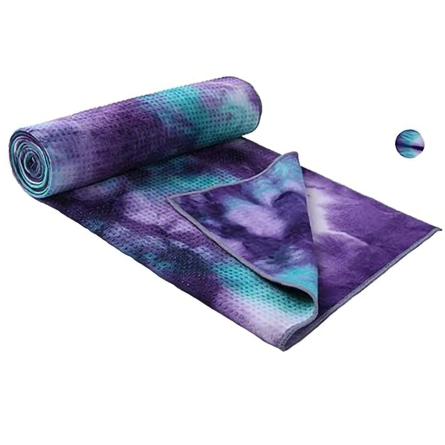 Asciugamano Di Yoga Caldo Antiscivolo con Punti Di Presa - Asciugatura Rapida, Microfibra Assorbente | Per Yoga, Pilates, Bambini Yoga Mat & Meditazione ﻿ (#2, 183cm*63cm)
