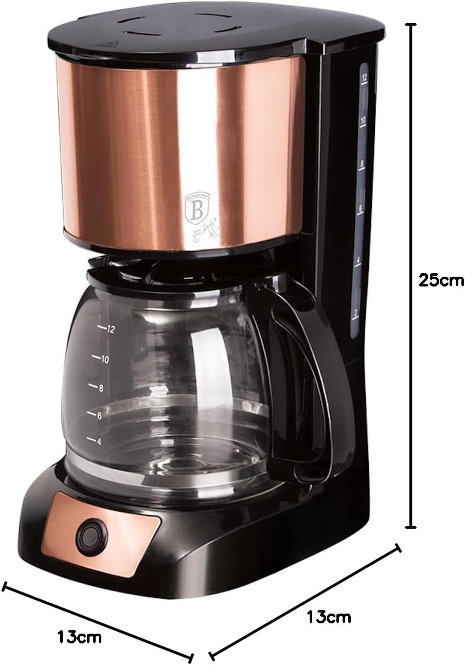 Berlinger Haus Coffee Maker with Dimensions