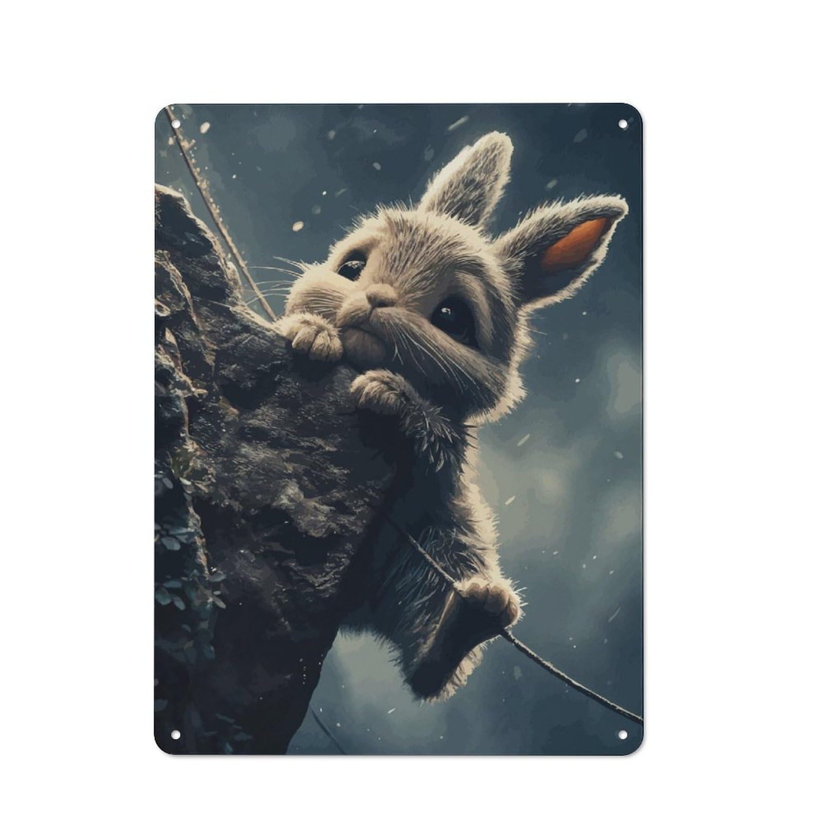 Junmoney Cliffhanger Metal Plaque 40X30cm With For Garage Wall, Vintage Decor, For Vintage Wall Decor Fans, For Metal Sign Collectors