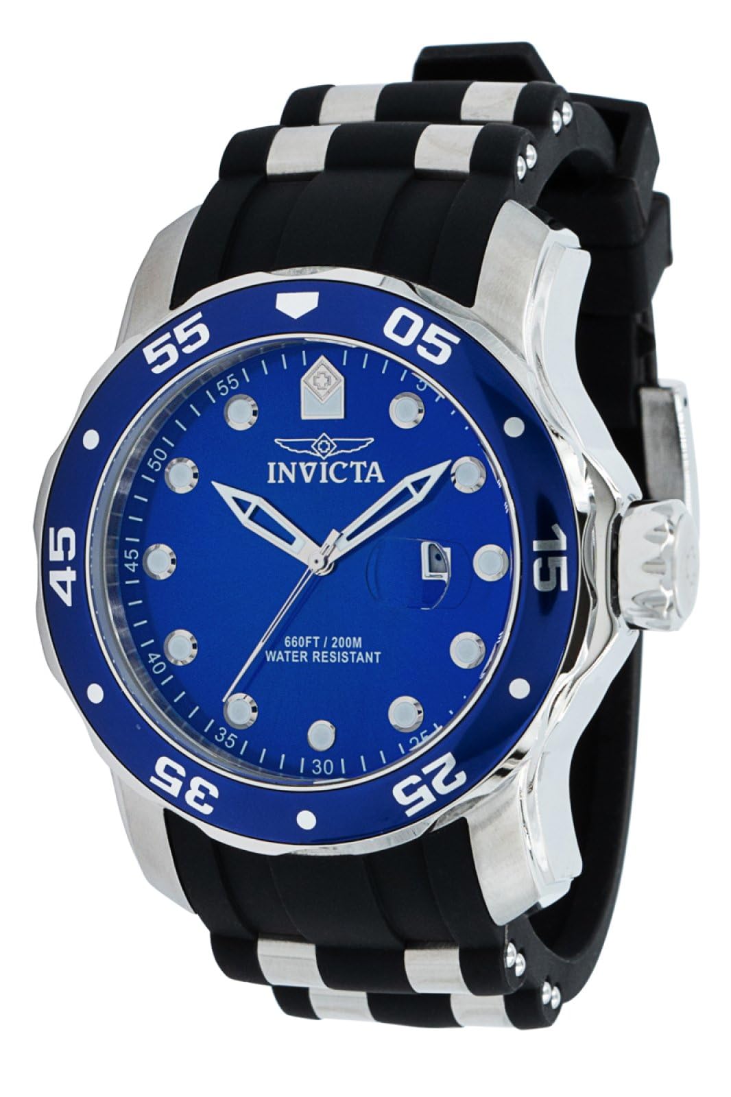Invicta Silicone Pro Diver Analog Blue Dial Watch for Men - 39096, Red Band (B09SNLQC3M) Amazon Price History, Amazon Price Tracker