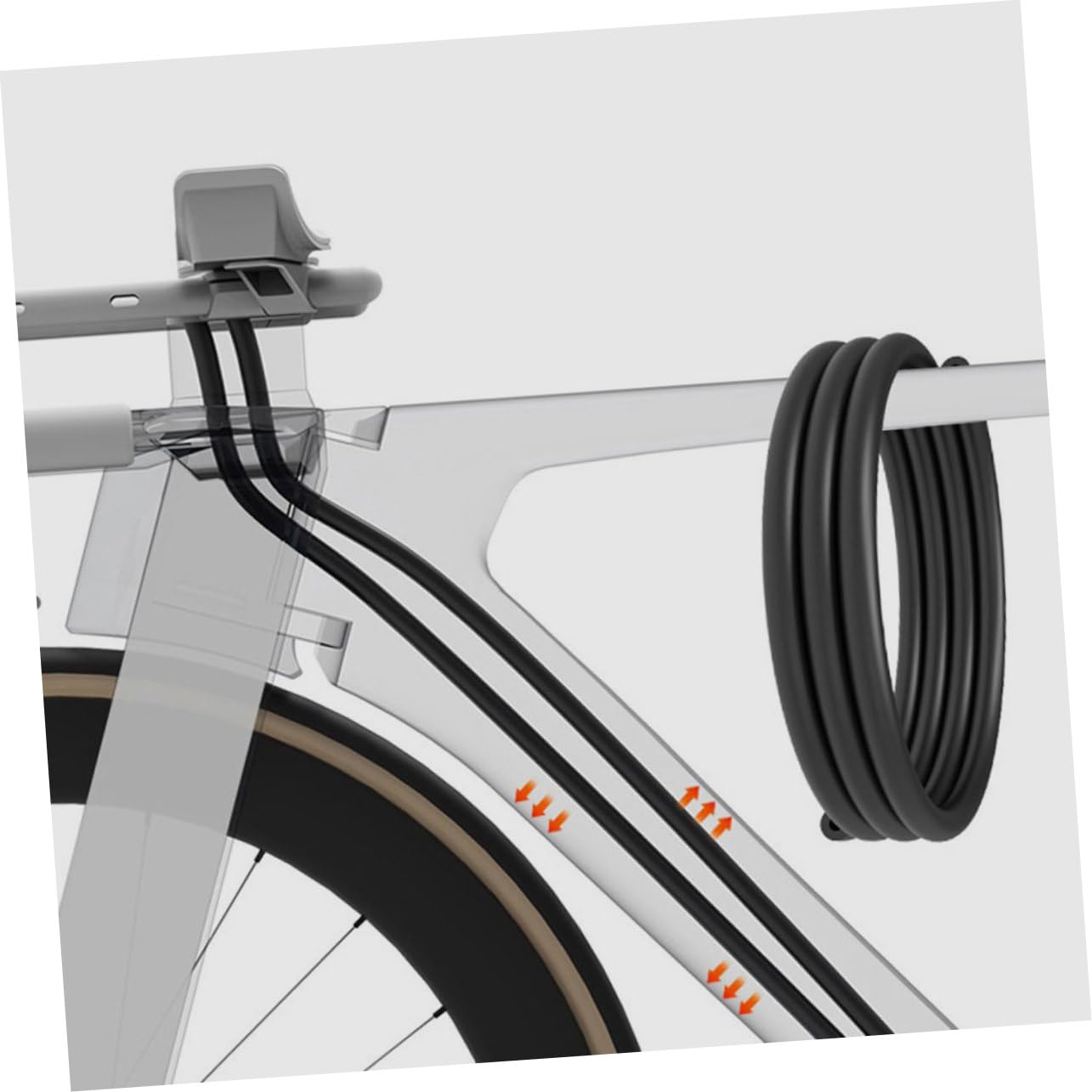 ifundom Tubo de Línea de Freno y Cambio para Bicicleta Negro de Esponja