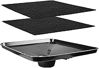 CHARYONG 17892 Transmission Drain Pan for Lisle Oil Drains - 2x 22" Splash Pads, Large 23x22" Fluid Catch Pan Keeps Floors Clean