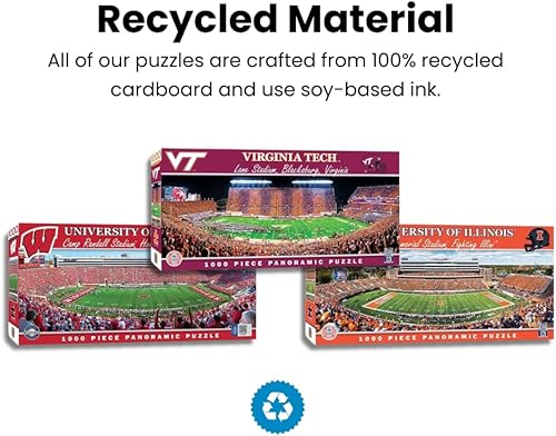 Miniatura 6 de MasterPieces NCAA - Rompecabezas panorámico (1000 piezas), Gris, S