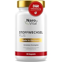 Stoffwechsel Beschleunigen Abnehmen Komplex - Hochdosiert mit Gr ntee Gr ner Kaffee Bittermelone Guarana Cholin und Ingwer - 90 vegane Stoffwechsel Kapseln - Tabletten Di t Unterst tzung