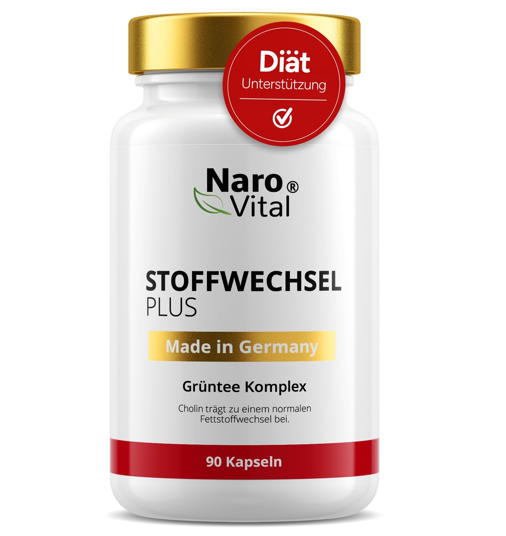 Stoffwechsel Beschleunigen Abnehmen Komplex - Hochdosiert mit Grüntee, Grüner Kaffee, Bittermelone, Guarana, Cholin und Ingwer - 90 vegane Stoffwechsel Kapseln - Tabletten Diät Unterstützung