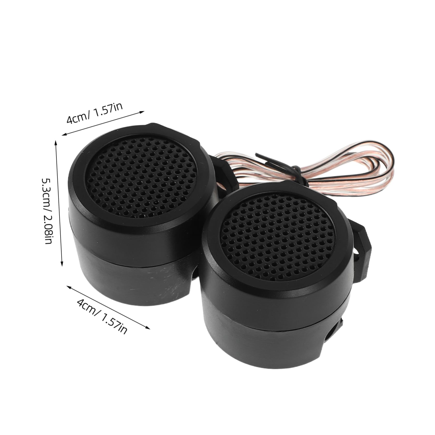 Cabilock 1 Pair Car Audio Tweeters Super Loud Round Speakers for Vehicle Stereo System Compact Installation for Cars and Trucks High Performance Sound Quality Upgrade
