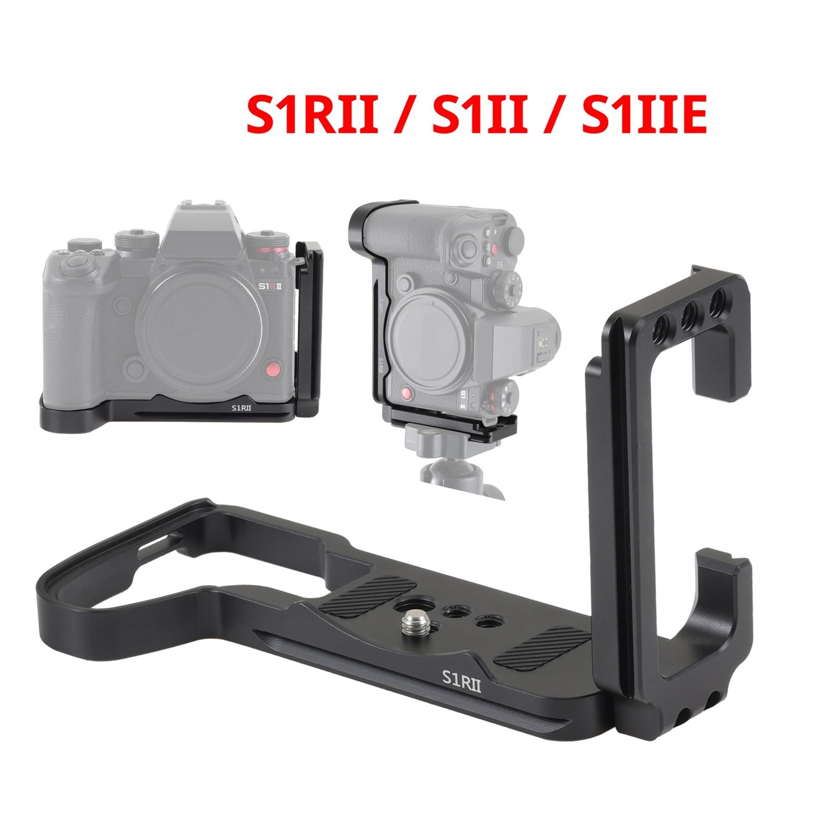 Placa de soporte en L de liberación rápida para trípode de cámara S1RII S1II S1IIE, placa L para soporte