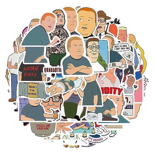 King of the Hill ステッカー 50枚セット PVC 防水 シール 大量 キングオブザヒル アニメ キャラクター ア...