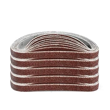 10pcs 10x330mm Abrasive Sanding Belts 120 Grit Sanding Grinding Polishing Tools for Sander Power Rotary Tools