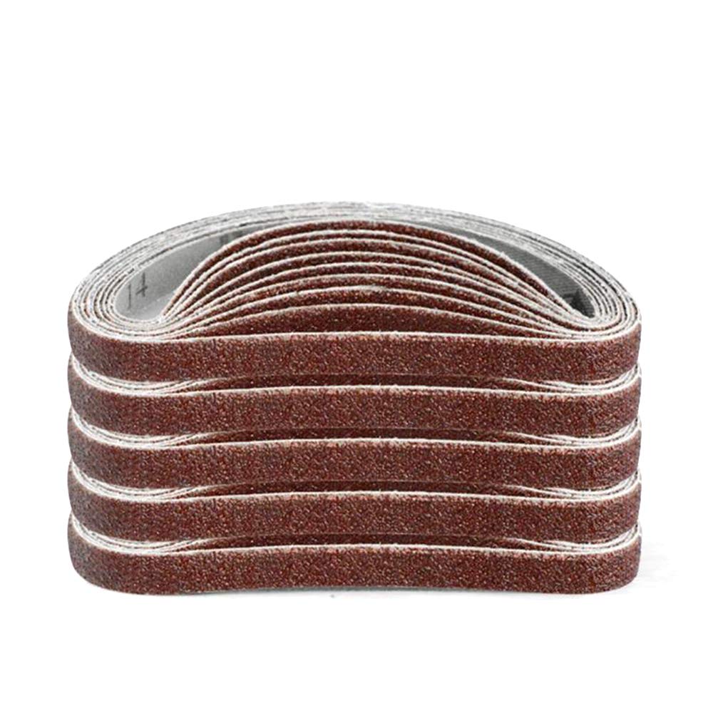 10pcs 10x330mm Abrasive Sanding Belts 120 Grit Sanding Grinding Polishing Tools for Sander Power Rotary Tools