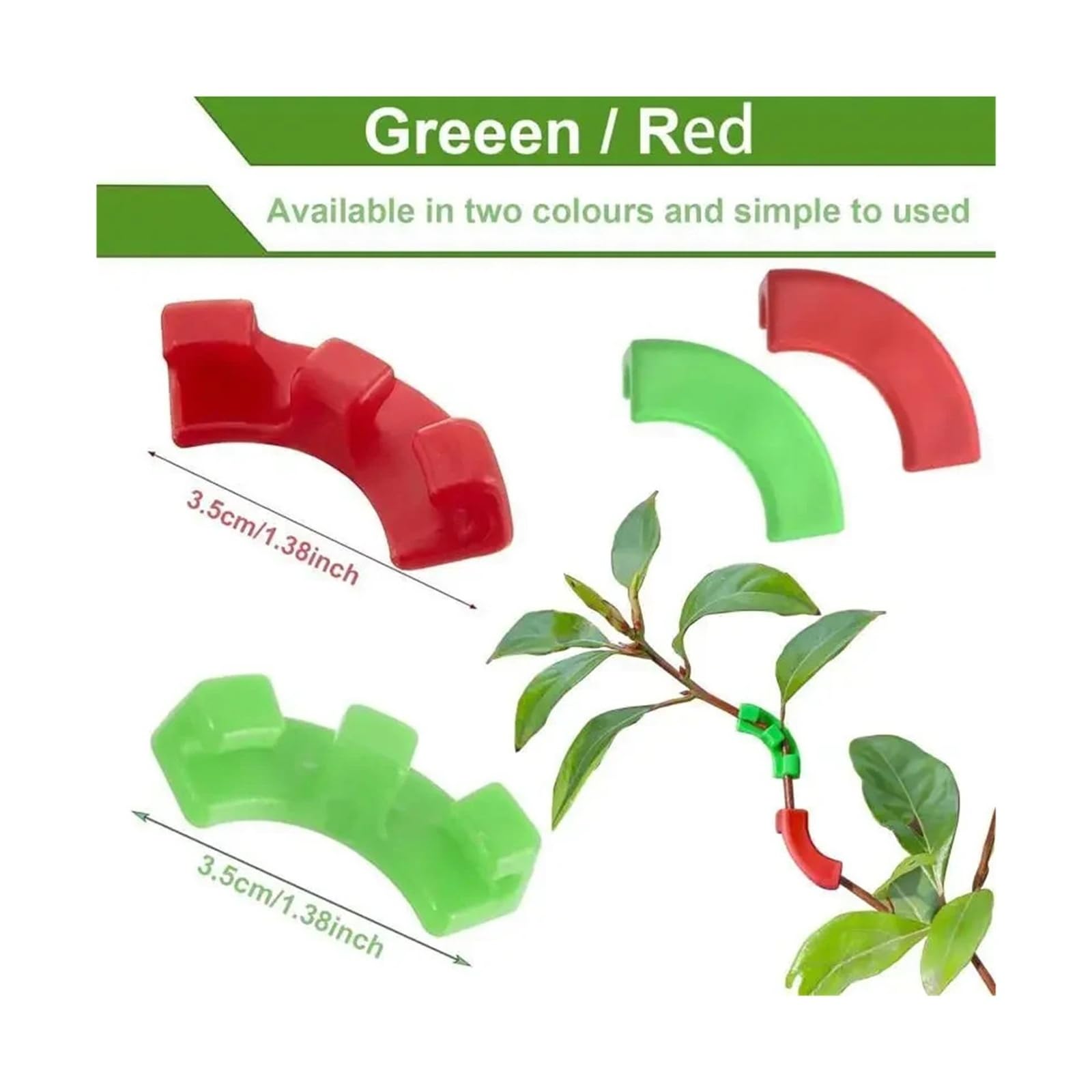 Generico 10-100 Clip for piegatrici di Piante da 90 Gradi, Attrezzi Giardino for Allenamento a Basso Stress