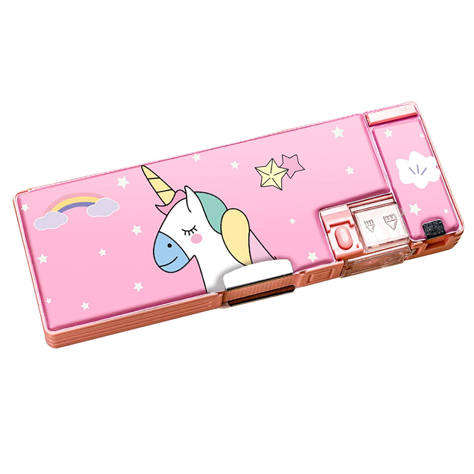 TECH-UNIQUE Polyester Multi-Functional Pencil Box For Kids, Unicorn Pencil Box For Boys, Kids Pencil Box For Boys & Girls, Magnetic Pencil Box For Boys, Unicorn Theme Return Gifts For Kids (Pink) (B0CQHJYHT2) Amazon Price History, Amazon Price Tracker