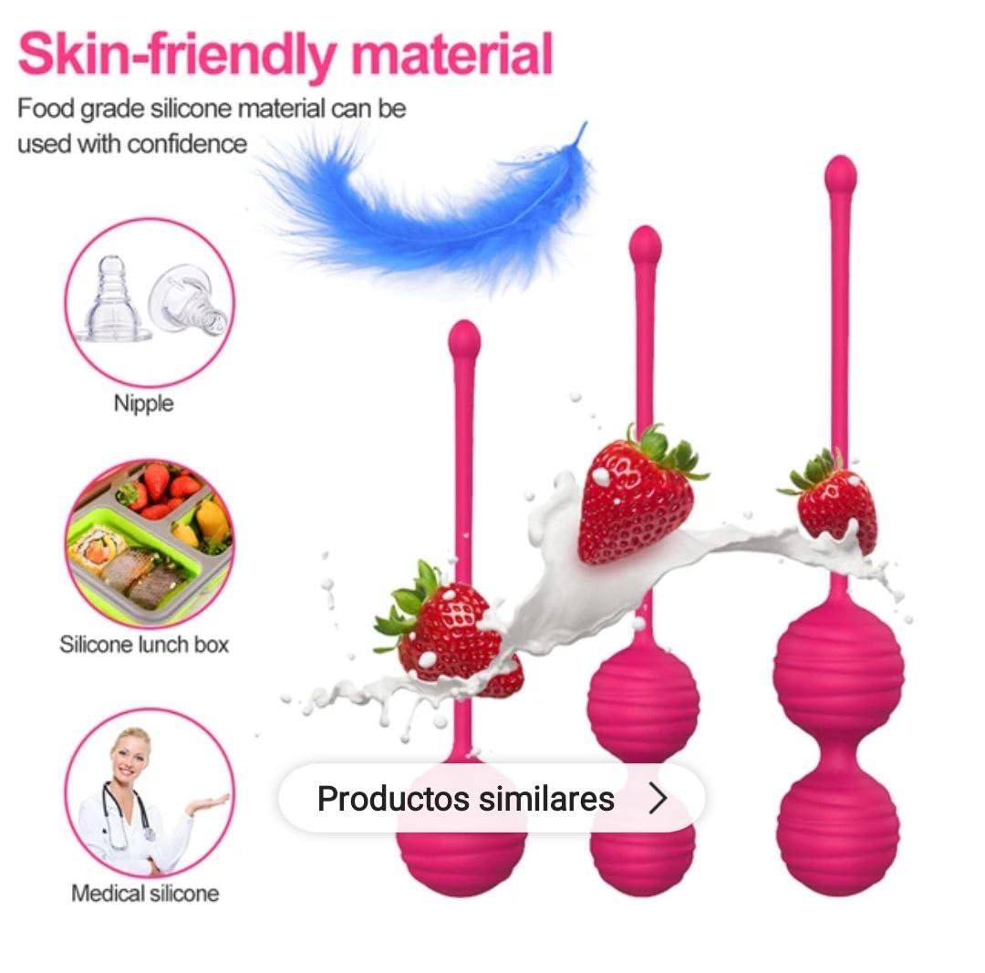 Palline Keger in silicone medico cinese 3 in 1. Palle pelviche. Esercizio di controllo della vescica e rafforzamento della parete pelvica