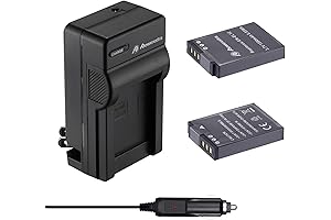 Powerextra EN-EL12 2-Pack Battery and Charger for Nikon Coolpix