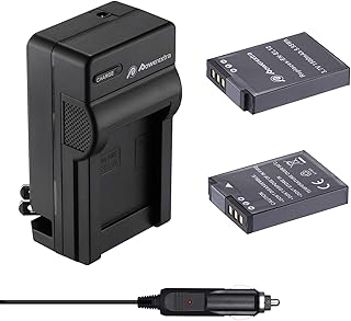 Powerextra EN-EL12 Battery & Charger 2 Pack Compatible with Nikon Coolpix A1000, B600, Coolpix AW130, A900, W300, S1200pj, S9900, S9500, S9300, S9200, S8200, S6300, S6200, S6100, S800C, S710, S70