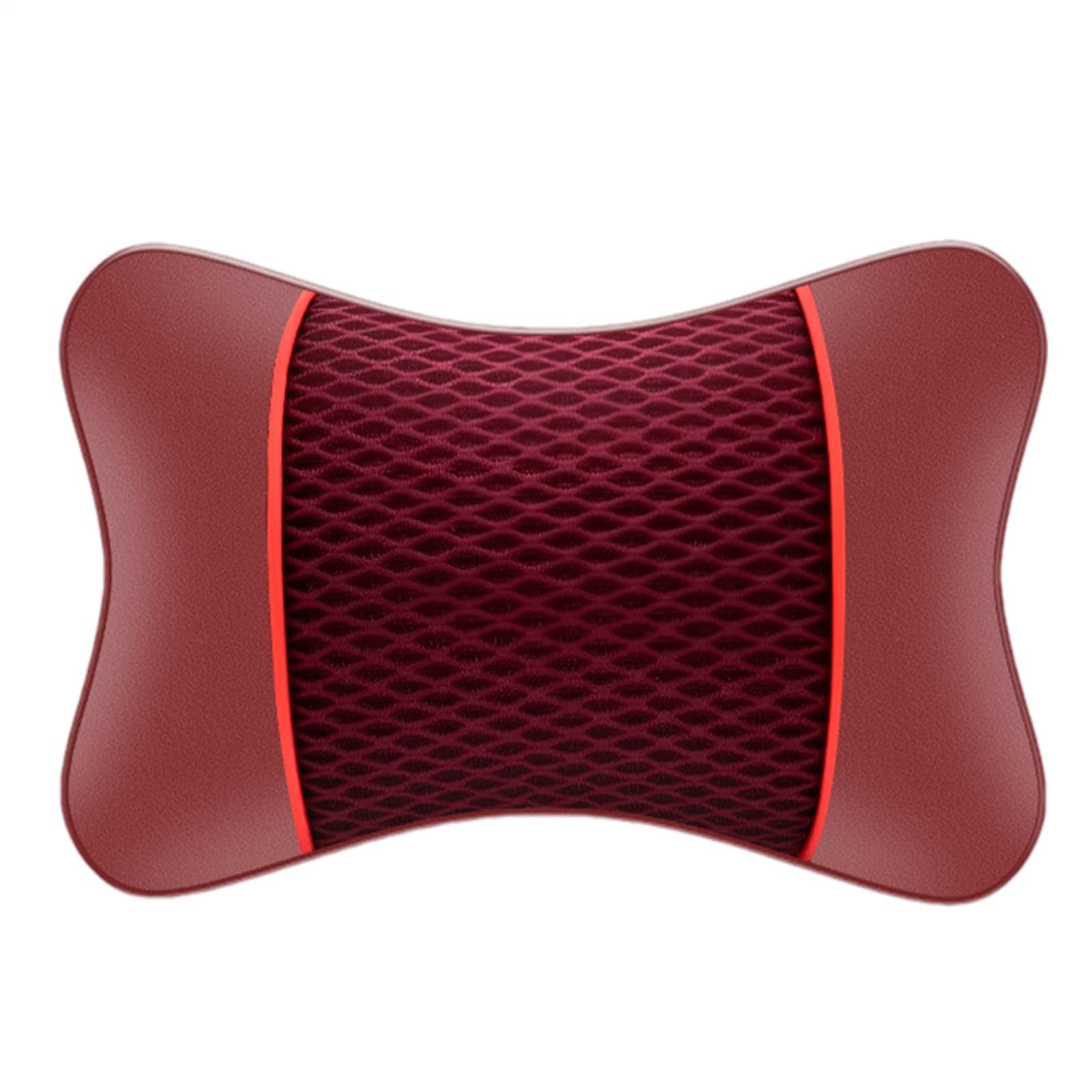 Cuscino Poggiatesta Auto In Pelle E Memory Foam, Traspirante, Con Cinghie Regolabili, 30x19x11 Cm, Per Guida E Sedie Gaming