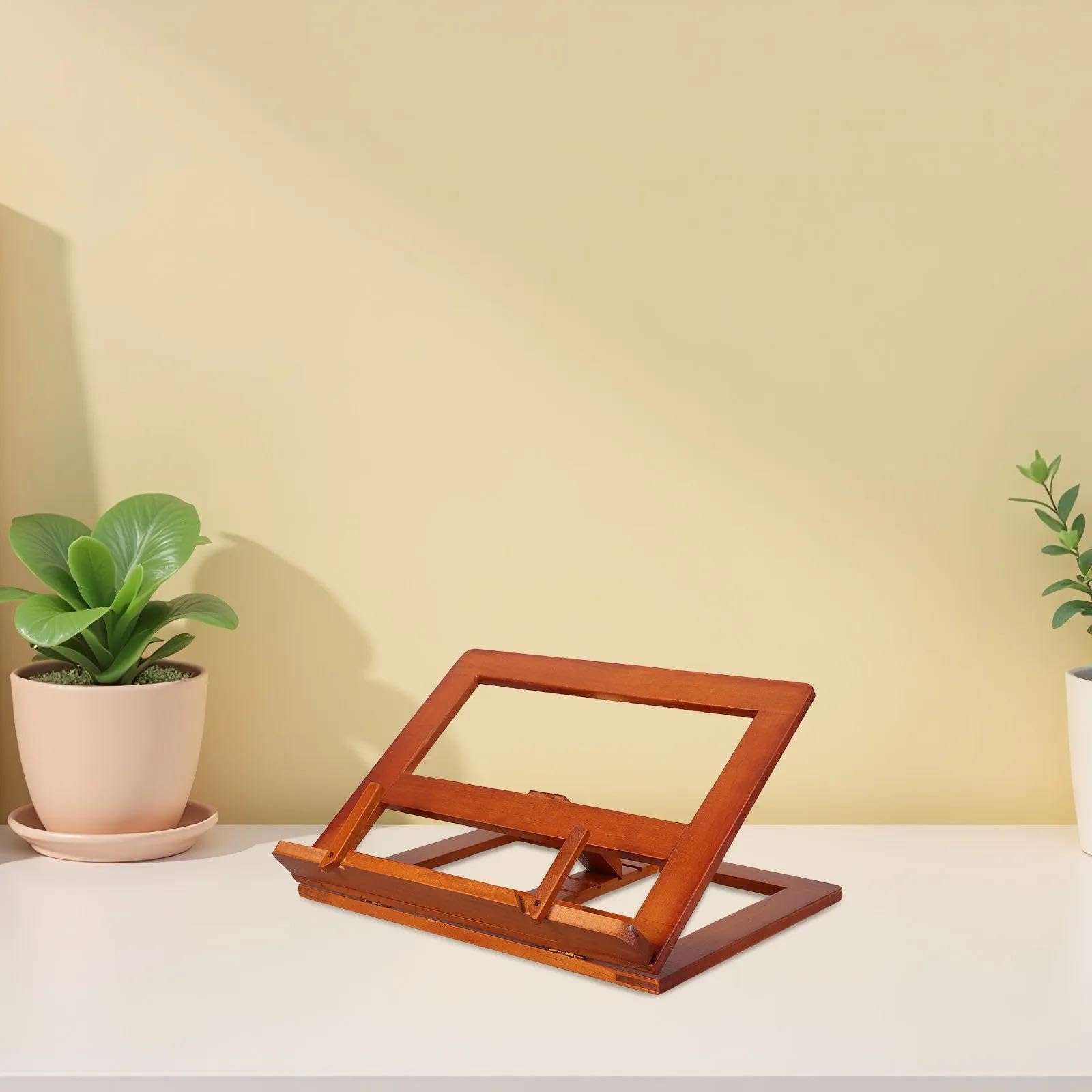 Atril Estudio Porta libros de madera ajustable