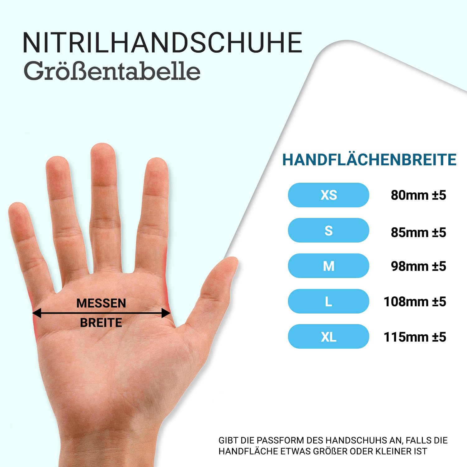 Just Health Nitrilhandschuhe | puderfrei, latexfrei, beidhändig, Einweg, flexibel und strapazierfähig | Premium Handschuhe | Vielseitig einsetzbar | Blaue Nitrilhandschuhe | 1000 Stück - XL