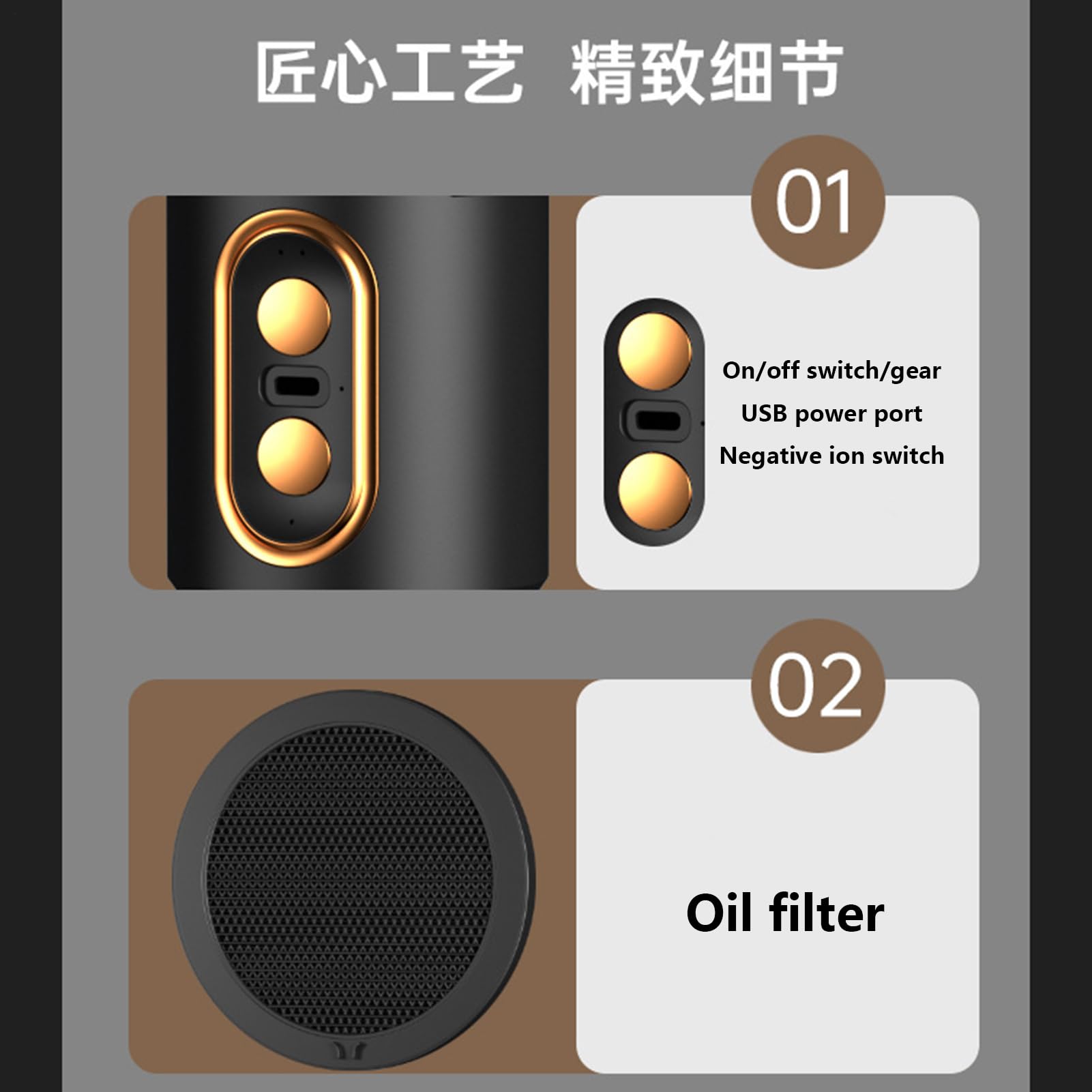 Capucha de gama de escritorio - Ventilación de cocción de mesa, extractor de humo compacto | systema de ventilador purificador retráctil, filtro de aire de velocidad ajustable, utilidad de cocina de a