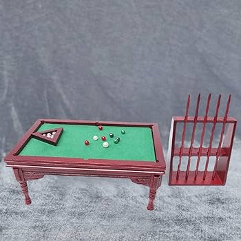 Amazon.co.jp: ミニドールハウス1/12スケール木製ビリヤード台