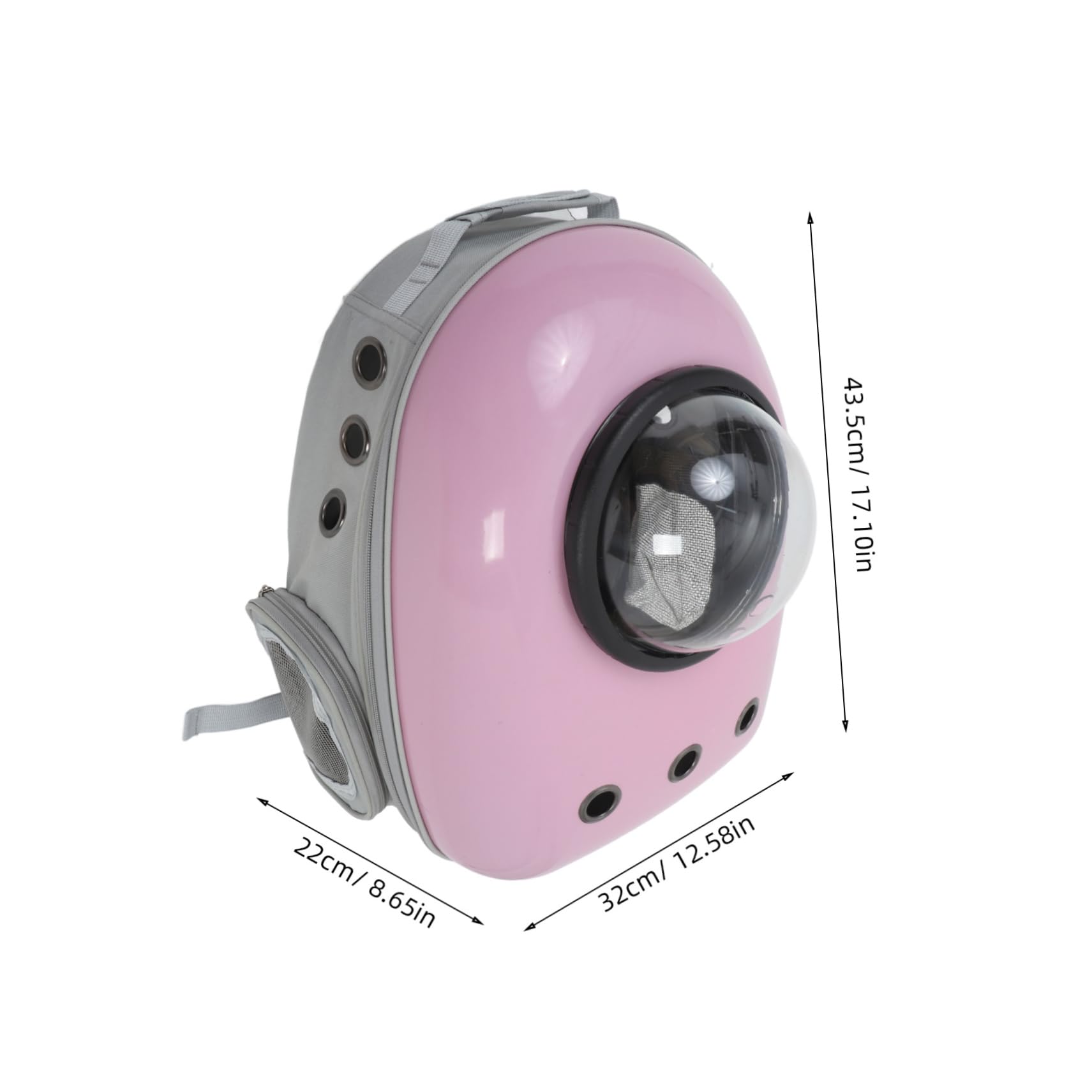 GRIRIW Portable Pet Backpack Comfortable Straps for Cats Dogs Lightweight Travel Backpack Ventilation Safety Features