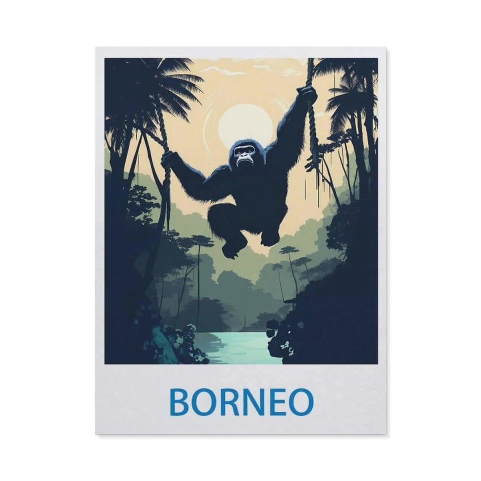 BEAYODKP Diamond Painting Kits for Adults and Kids，Borneo（50x60cm）