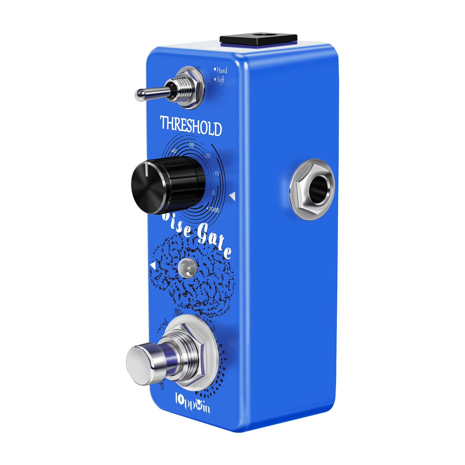Guitar Noise Gate Pedale, Dual Mode Noise Reduction Guitar Effects Pedal - Hard/Soft Settings, Metal Shell, True Bypass, Ultra-Compact