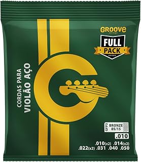 Encordoamento Para Violão Calibre 0.10 Aço Full Pack SOLEZ