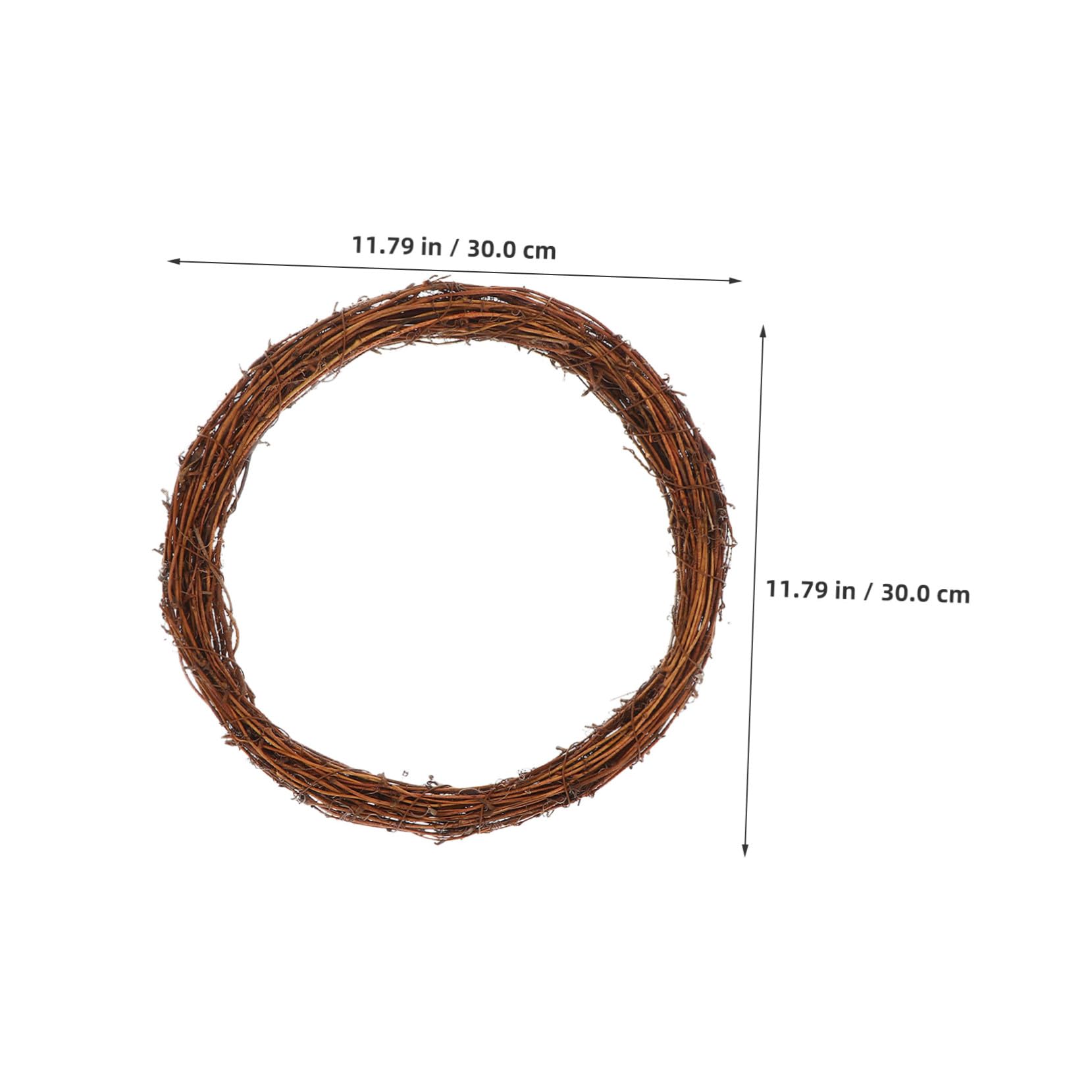 LIFKOME 8 Sztuk Pierścień Circle Rama w wieniec kwiatowych Brown