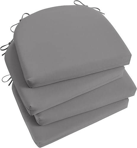 Vista 28 de Basic Beyond Juego de 4 cojines para sillas de exterior, cojines de exterior para muebles de patio, cojines resistentes al agua para sillas de patio