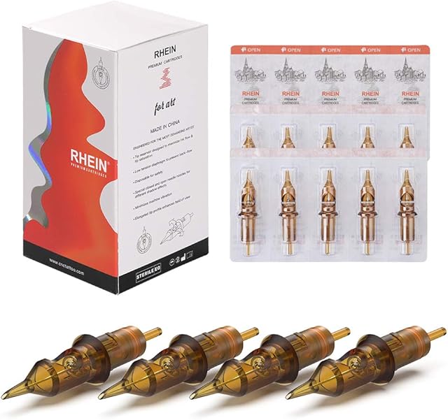 HAWINK Tattoo Cartridges Needles 50Pcs Mixed 12 Standard Round Liner 3RL 5RL 7RL 9RL 11RL EN02-50KIT-E