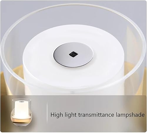 Miniatura 4 de Lámpara de mesa LED portátil inalámbrica con vela, batería recargable de 2000 mAh, romántica, luces nocturnas, hotel, sala de estar, decoración del
